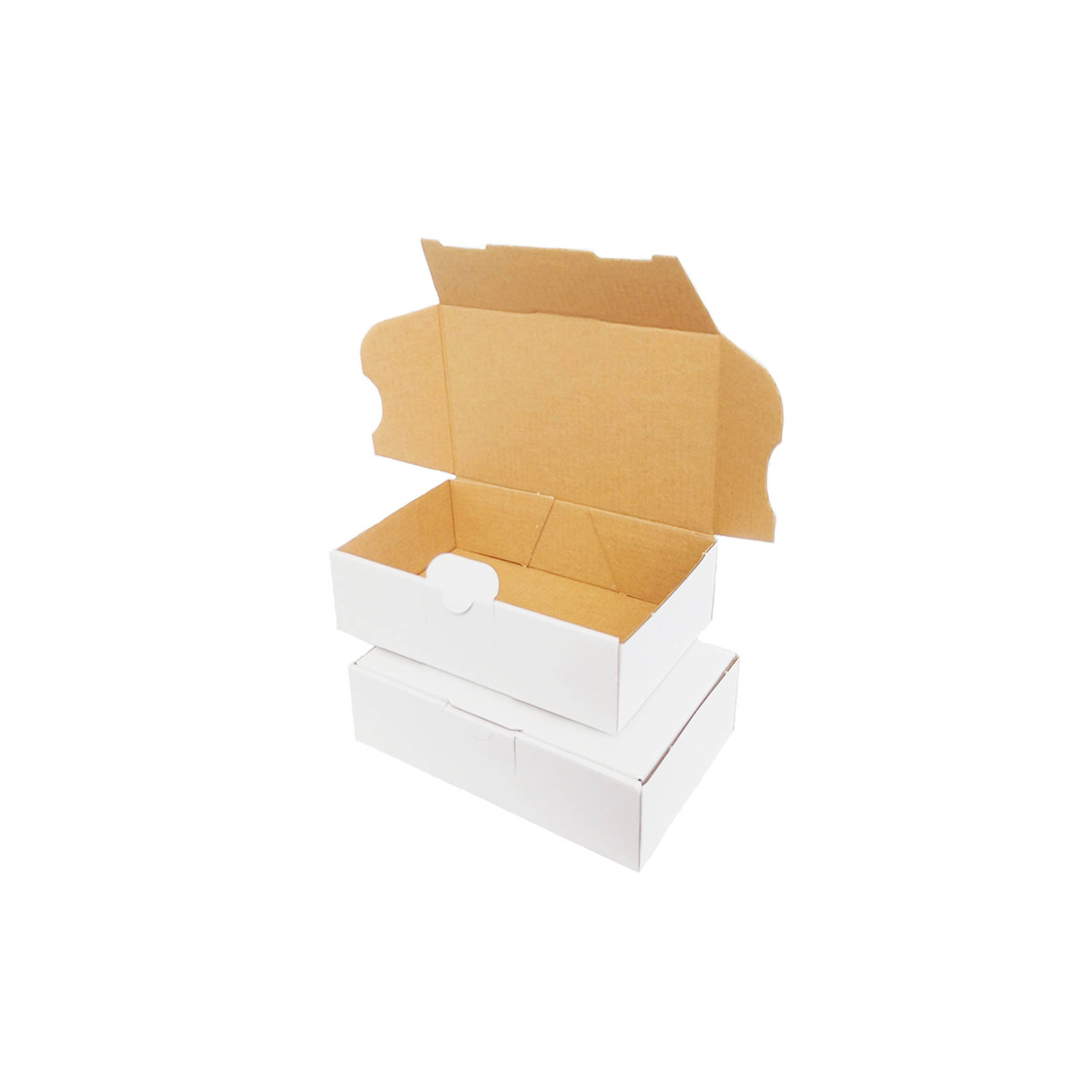 100 Boîtes pour expédition en carton blanc 160x110x50mm