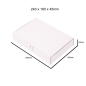 100 Boîtes pour expédition en carton blanc 240x160x45mm