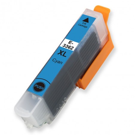 1 Cartouche compatible avec EPSON T3362 Cyan (Série Orange)