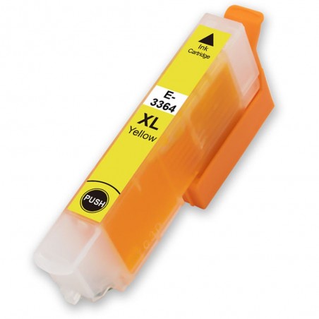 1 Cartouche compatible avec EPSON T3364 Yellow (Série Orange)