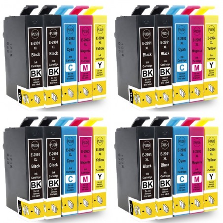 20 Cartouches compatibles EPSON T29 XL (Série Fraise)