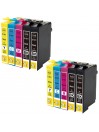 10 Cartouches Compatibles EPSON 18XL (Série Pâquerette)