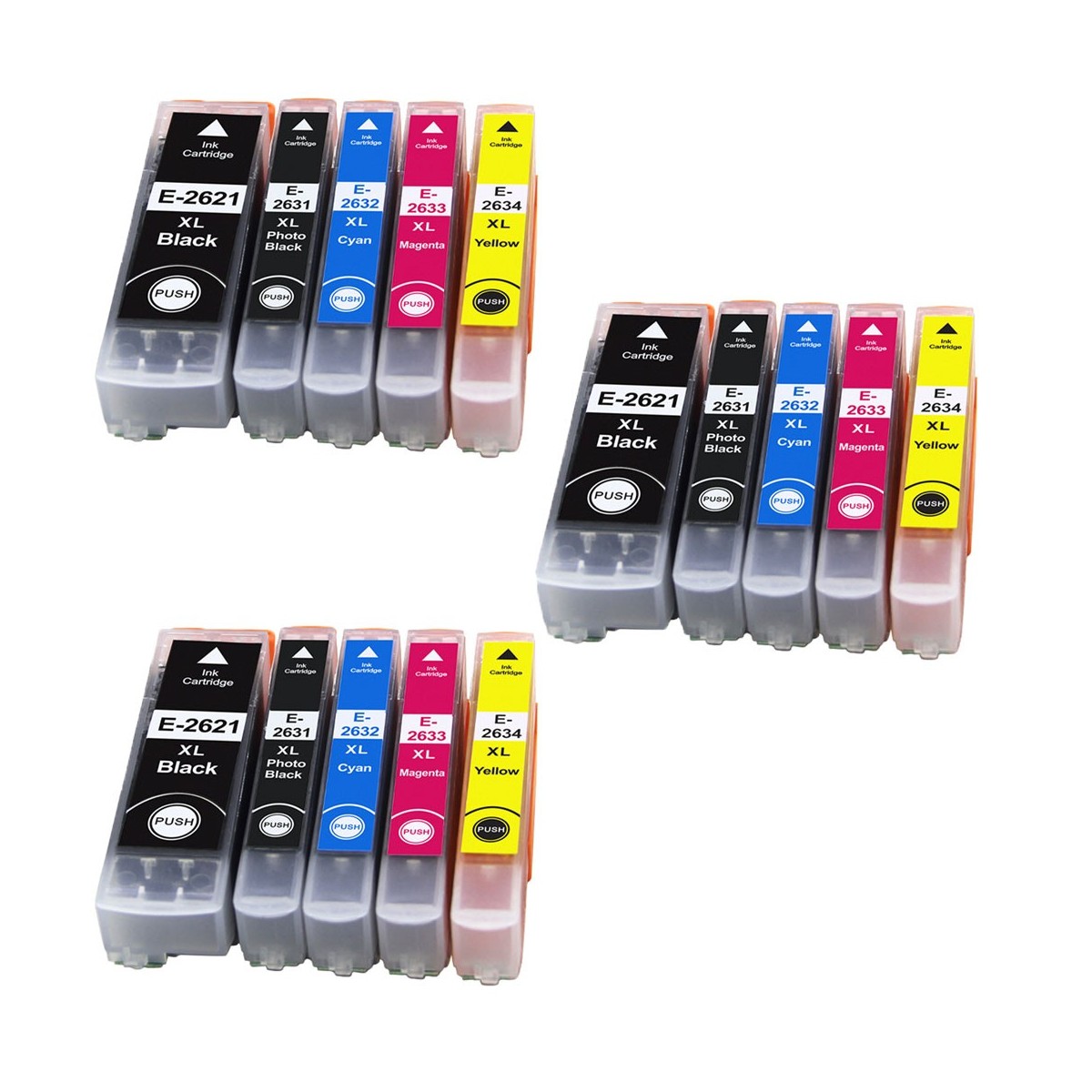 15 Cartouches compatibles EPSON 26XL (série Ours Polaire)