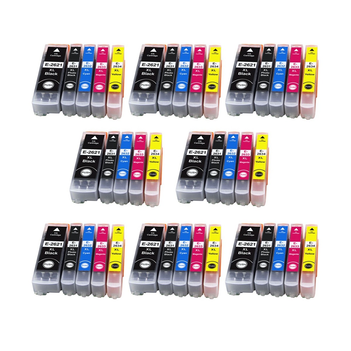 40 Cartouches compatibles EPSON 26XL (Série Ours Polaire) 40 Cartouches compatibles EPSON 26XL (Série Ours Polaire)