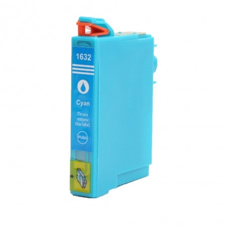 1 Cartouche compatible avec EPSON T1632 Cyan (Série Stylo Plume)