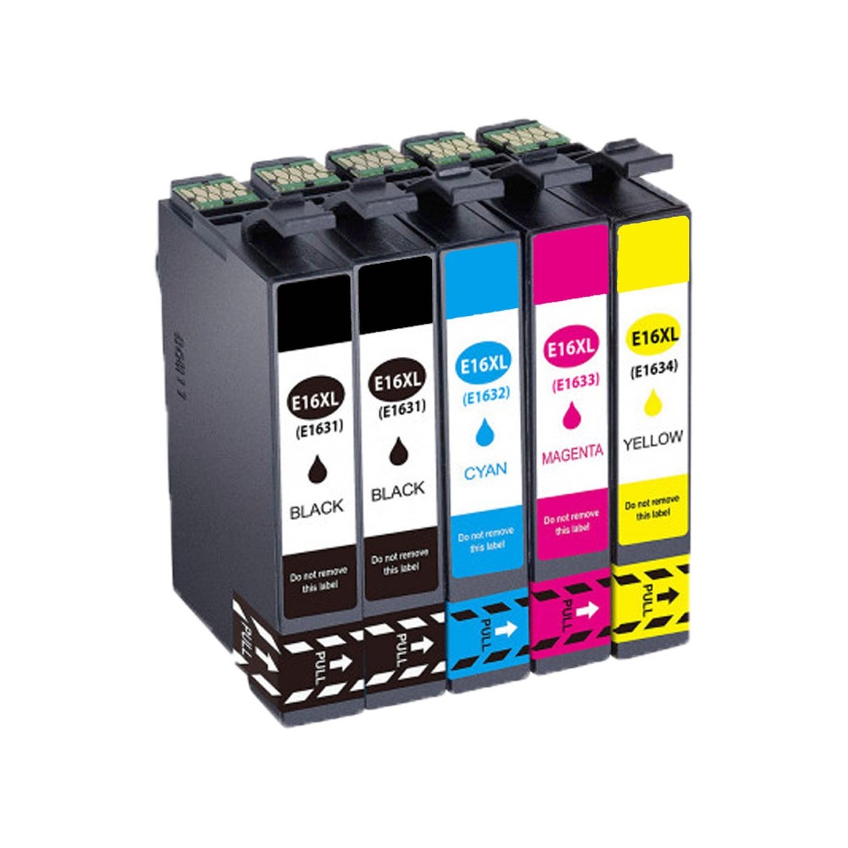 5 Cartouches compatibles EPSON 16XL (Série Stylo Plume) 5 Cartouches compatibles EPSON 16XL (Série Stylo Plume)