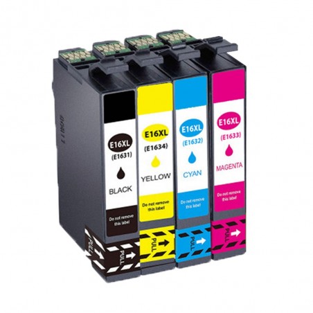 4 Cartouches compatibles EPSON 16XL (Série Stylo Plume)