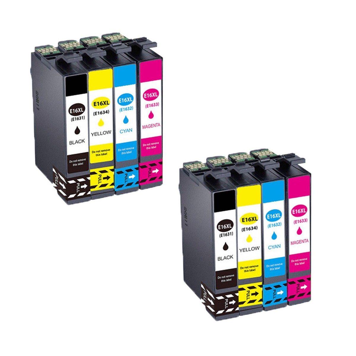 8 Cartouches compatibles EPSON 16XL (Série Stylo Plume) 8 Cartouches compatibles EPSON 16XL (Série Stylo Plume)