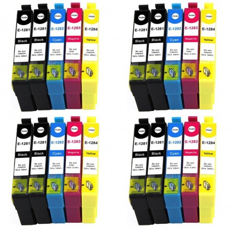 20 Cartouches compatibles EPSON T1285 (Série Renard)