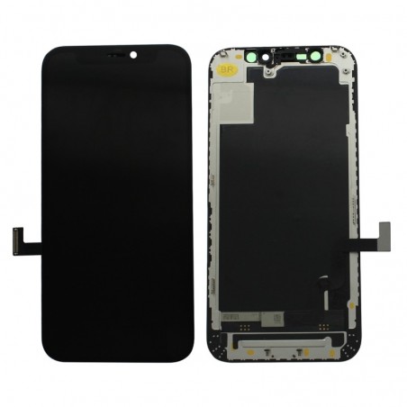 ECRAN LCD POUR IPHONE 12 MINI INCELL VITRE TACTILE SUR CHASSIS NOIR SANS OUTILS