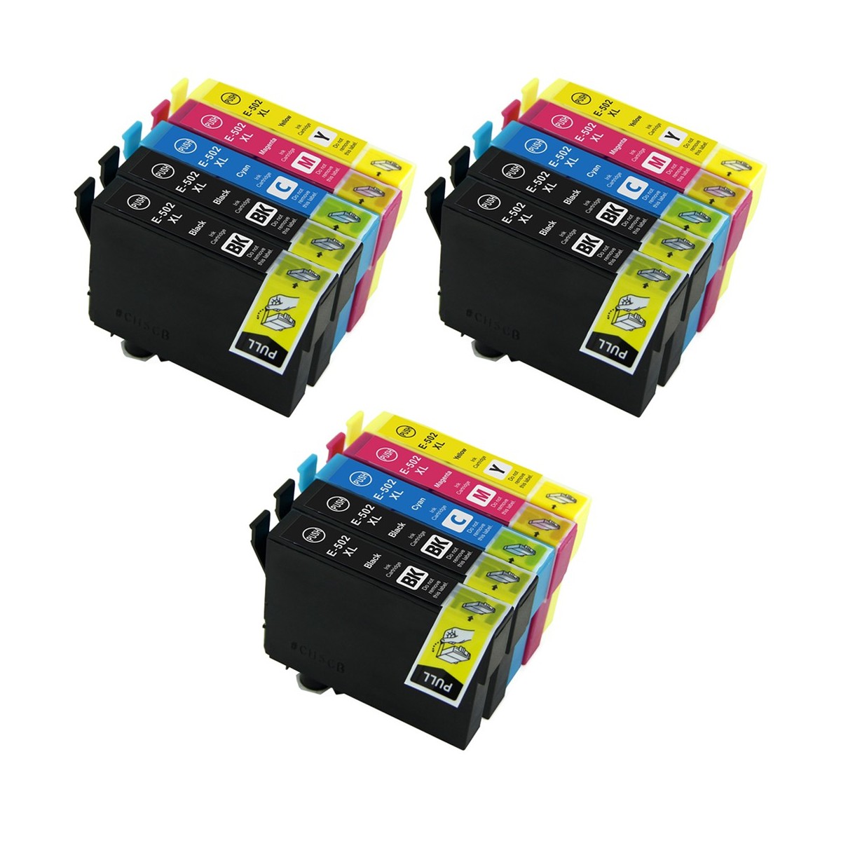 15 Cartouches compatibles avec EPSON 502XL (Série Jumelles) 15 Cartouches compatibles avec EPSON 502XL (Série Jumelles)