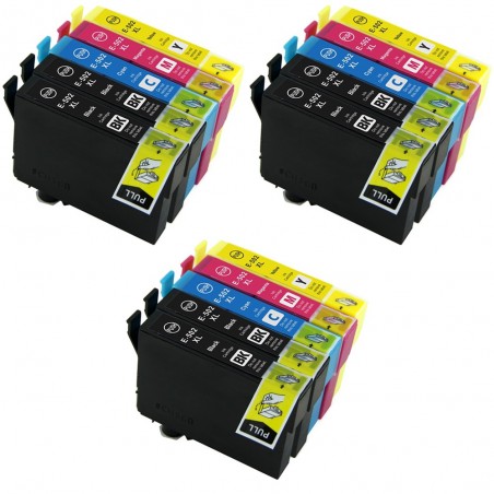 15 Cartouches compatibles avec EPSON 502XL (Série Jumelles)