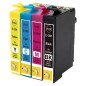 4 Cartouches compatibles avec Epson T1295 (Série Pomme)