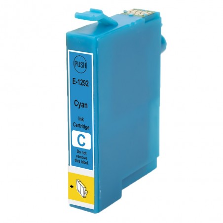 1 Cartouche Cyan compatible avec EPSON T1292 (Série Pomme)
