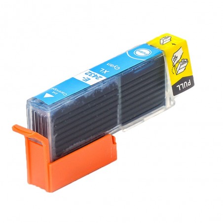 1 Cartouche compatible EPSON T2432 Cyan (Série Éléphant)