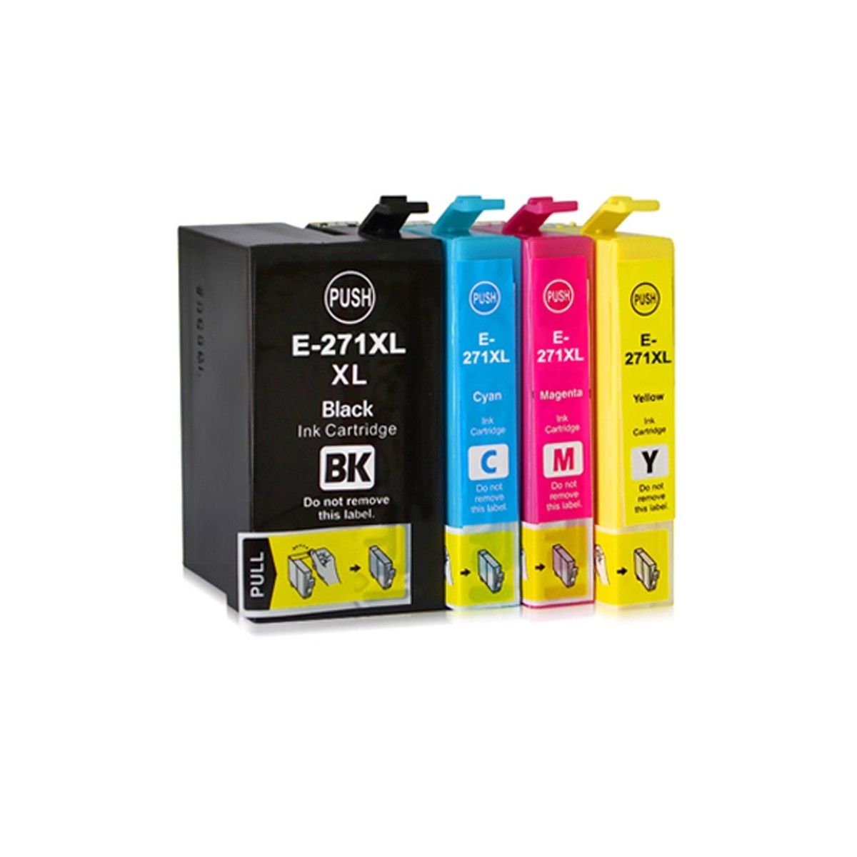 4 Cartouches compatibles avec EPSON 27XL (Série Réveil) 4 Cartouches compatibles avec EPSON 27XL (Série Réveil)
