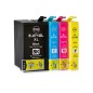4 Cartouches compatibles avec EPSON 27XL (Série Réveil) 4 Cartouches compatibles avec EPSON 27XL (Série Réveil)