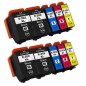 10 cartouches compatibles avec EPSON 202XL (Série Kiwi)