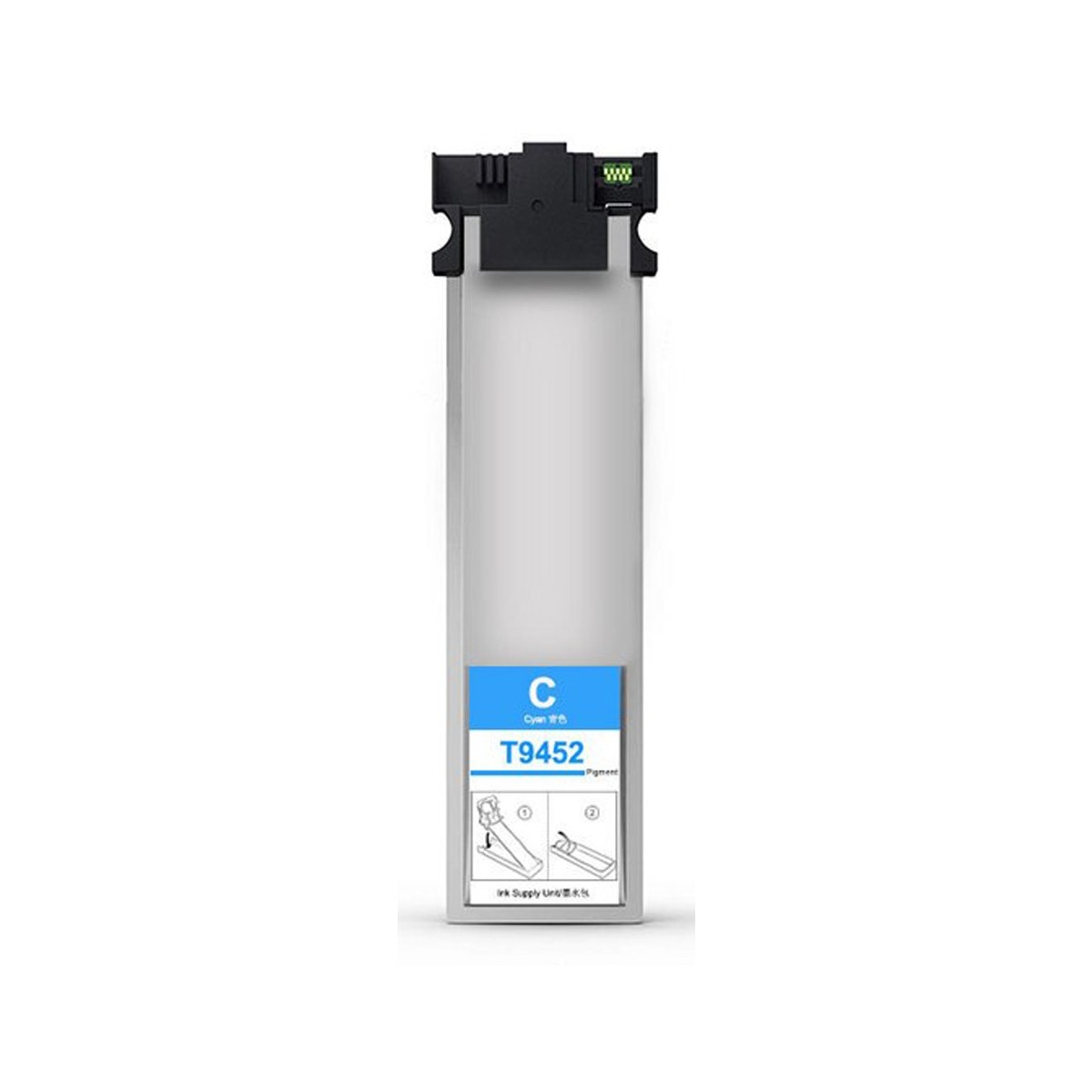 1 Cartouche d'encre cyan compatible Epson T9452XL 60ml 1 Cartouche d'encre cyan compatible Epson T9452XL 60ml