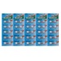 Lot de 50 Piles EUNICELL LR44 AG13 A762