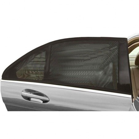 Lot de 2 Pare-Soleil Latéraux maille respirante Mesh pare-soleil de voiture anti-UV 52x120cm
