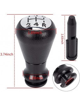 Pommeau + cône levier de vitesse pour Peugeot 106 206 306 406 806 107 207 307 407 607 807 108 208 308 408 508 3008 Partner