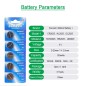 LOT DE 10 PILES EUNICELL BOUTONS CR2025