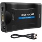 Convertisseur avec cable USB-12V HDMI vers péritel Adaptateur MHL HDMI vers SCART HD soutien NTSC PAL pour SKY HD Convertisseur avec cable USB-12V HDMI vers péritel Adaptateur MHL HDMI vers SCART HD soutien NTSC PAL pour SKY HD