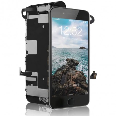 BLOC LCD POUR IPHONE SE 2020 NOIR ASSEMBLÉ VITRE TACTILE + ECRAN LCD SANS OUTILS