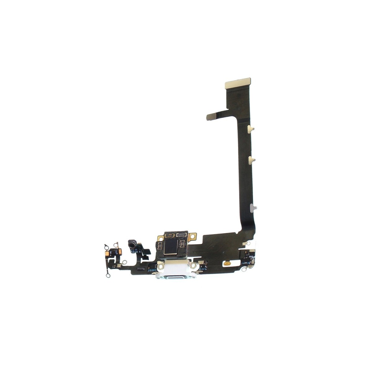 Nappe connecteur port de charge charging flex pour iPhone 11 Pro Max Argent Nappe connecteur port de charge charging flex pour iPhone 11 Pro Max Argent