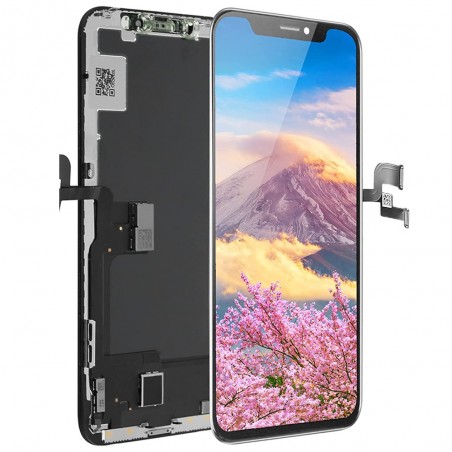 ECRAN POUR IPHONE XS NOIR OLED VITRE TACTILE SUR CHASSIS SANS OUTILS