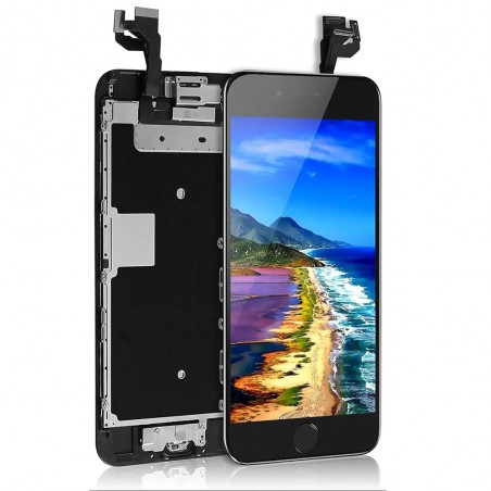 BLOC LCD POUR IPHONE 6S NOIR ASSEMBLÉ VITRE TACTILE + ECRAN LCD SANS OUTILS