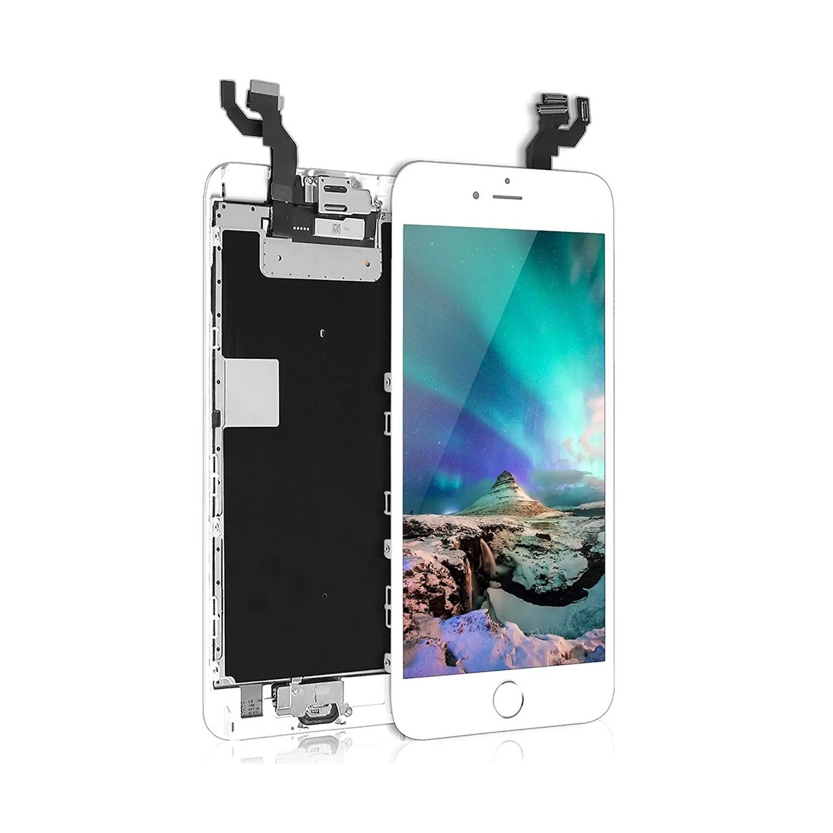 BLOC LCD POUR IPHONE 6S PLUS BLANC ASSEMBLÉ VITRE TACTILE + ECRAN LCD SANS OUTILS BLOC LCD POUR IPHONE 6S PLUS BLANC ASSEMBLÉ VITRE TACTILE + ECRAN LCD SANS OUTILS