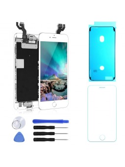 BLOC LCD POUR IPHONE 6S PLUS BLANC TOUT ASSEMBLÉ VITRE TACTILE + ECRAN LCD + VERRE + JOINT