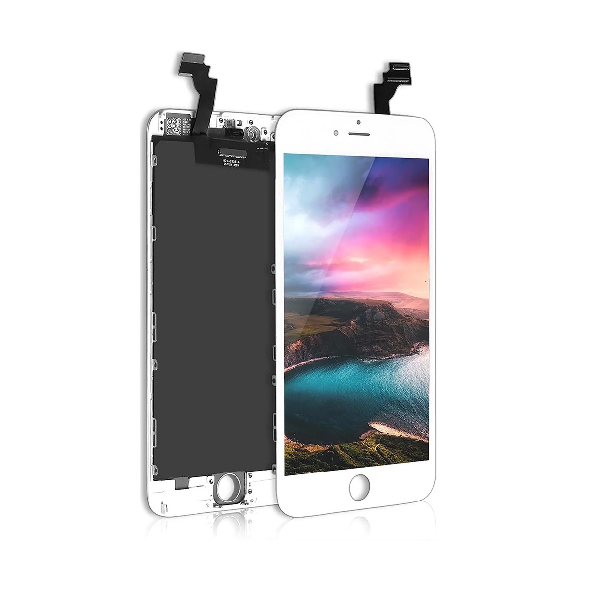 ECRAN LCD POUR IPHONE 6 PLUS RETINA + VITRE TACTILE BLANC SANS OUTILS