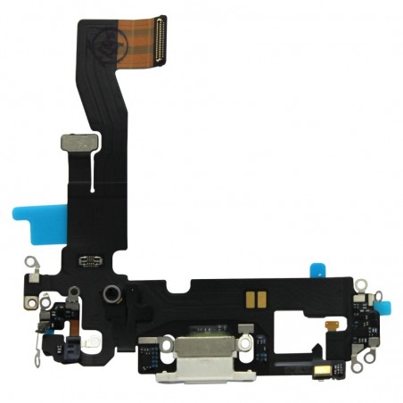 Nappe connecteur port de charge charging flex pour iPhone 12 Blanc