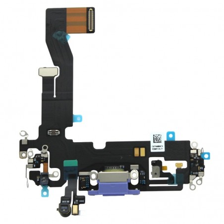 Nappe connecteur port de charge charging flex pour iPhone 12 Mauve