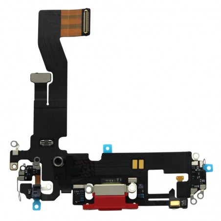 Nappe connecteur port de charge charging flex pour iPhone 12 Rouge