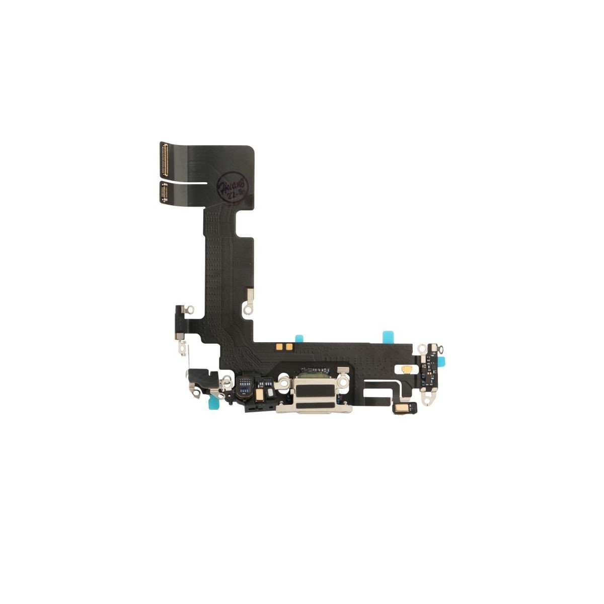 Nappe connecteur port de charge charging flex pour iPhone 13 Lumière Stellaire Nappe connecteur port de charge charging flex pour iPhone 13 Lumière Stellaire