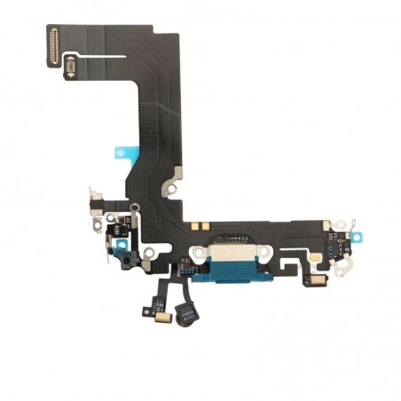 Nappe connecteur port de charge charging flex pour iPhone 13 Mini Bleu