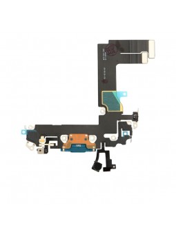 Nappe connecteur port de charge charging flex pour iPhone 13 Mini Bleu