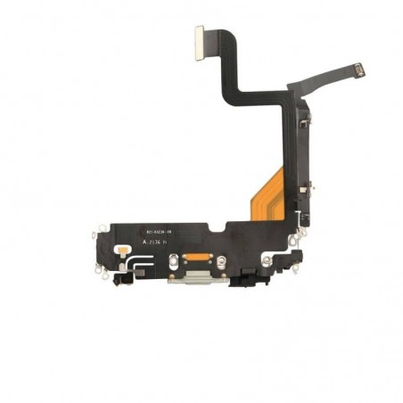 Nappe connecteur port de charge charging flex pour iPhone 13 Pro Argent