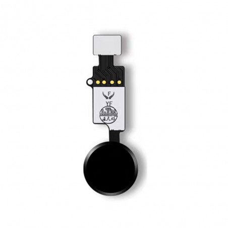 Bouton Home Fonctionnel avec Nappe Flex Compatible avec iPhone 7 Noir Home Button de Rechange