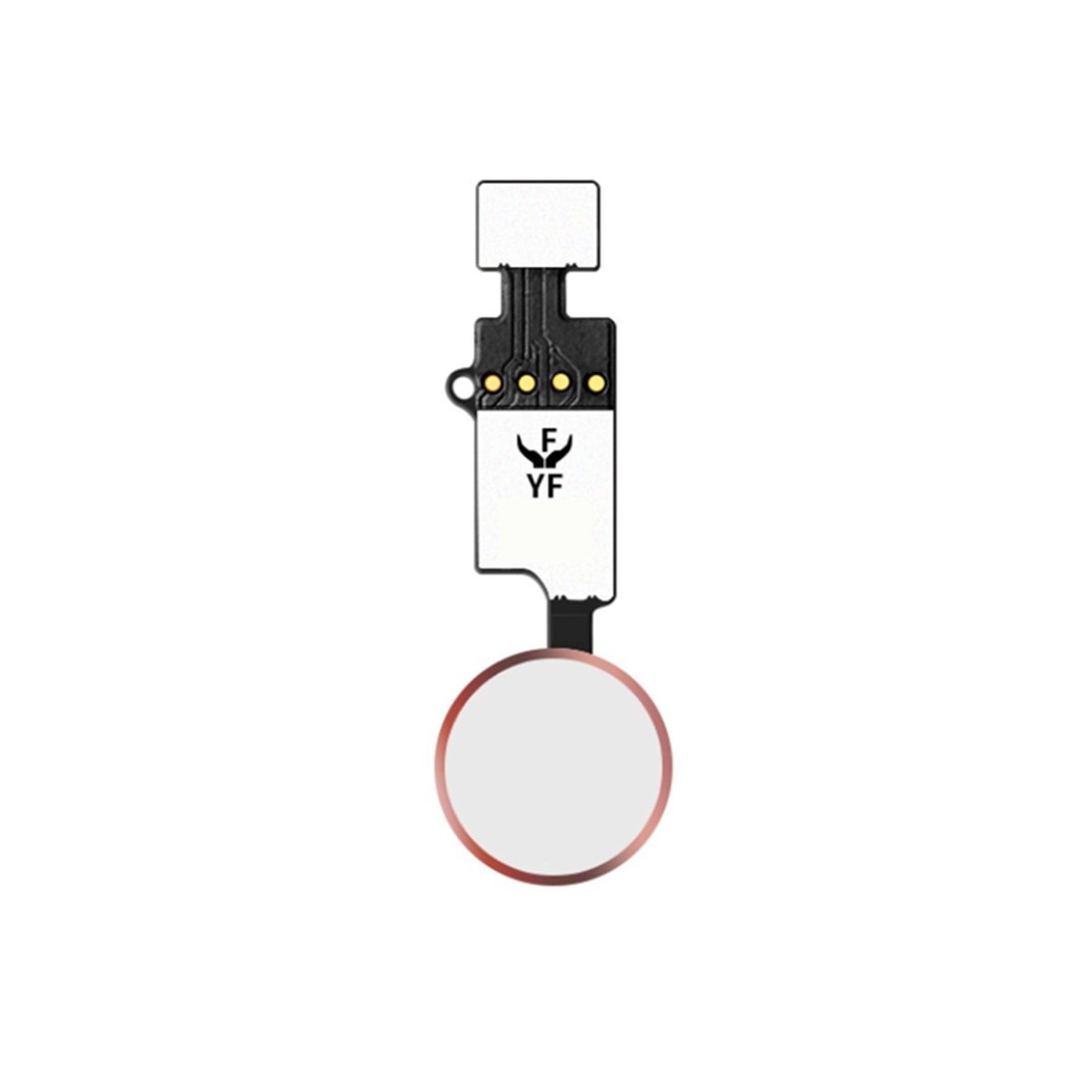 Bouton home fonctionnel (non factice) blanc-rose compatible iPhone 7 Plus Bouton home fonctionnel (non factice) blanc-rose compatible iPhone 7 Plus