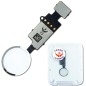 Bouton home fonctionnel (non factice) blanc-argent compatible iPhone 8 Plus Bouton home fonctionnel (non factice) blanc-argent compatible iPhone 8 Plus
