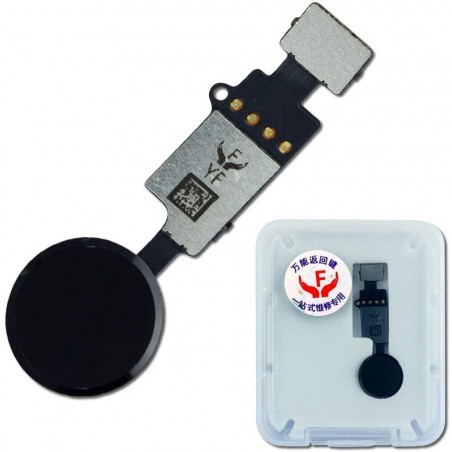 Bouton home fonctionnel (non factice) noir compatible iPhone 8 Plus
