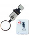 Bouton home fonctionnel (non factice) blanc-or compatible iPhone 7 Plus