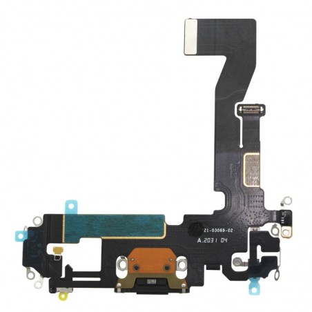 Nappe connecteur port de charge charging flex pour iPhone 12 Pro Noir