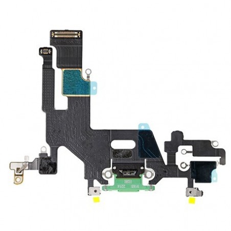 Nappe connecteur port de charge charging flex pour iPhone 11 Vert