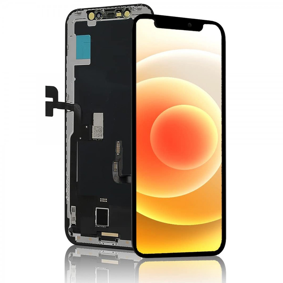 ECRAN OLED POUR IPHONE 12 PRO VITRE TACTILE SUR CHASSIS NOIR SANS OUTILS